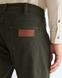 Wrangler Greensboro Regular Fit Brushed Cotton Mens Trousers - Rosin