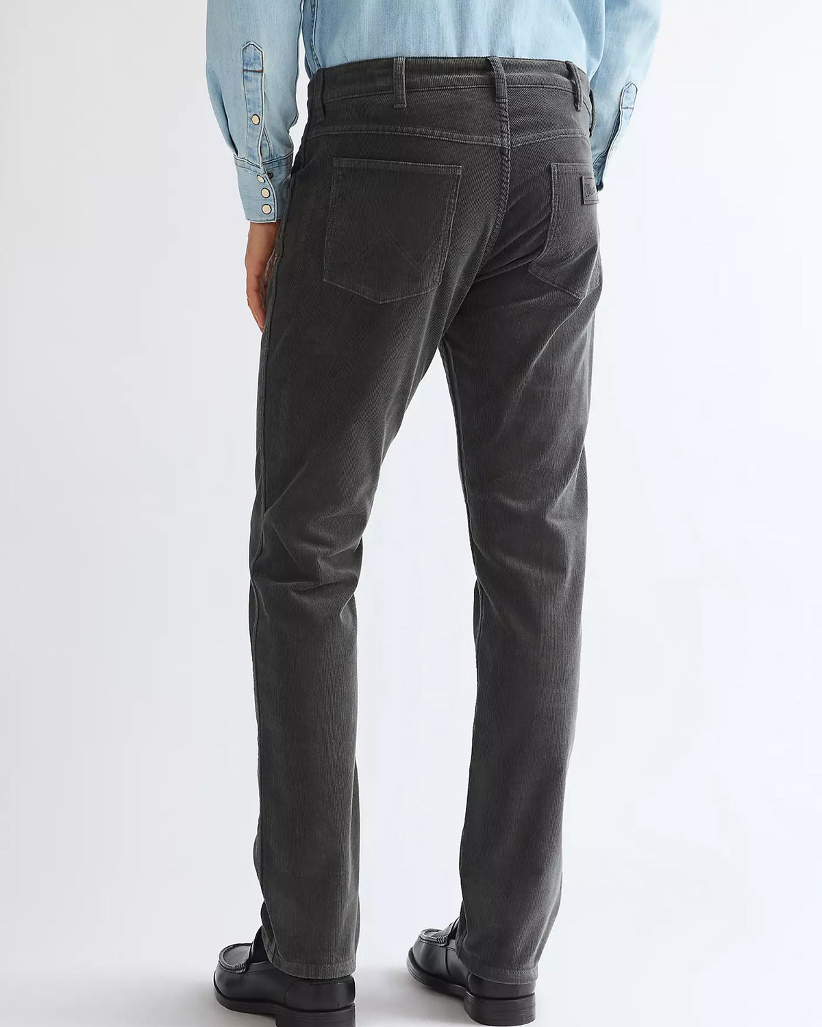 Wrangler Greensboro Regular Fit Mens Cords - Dark Shadow