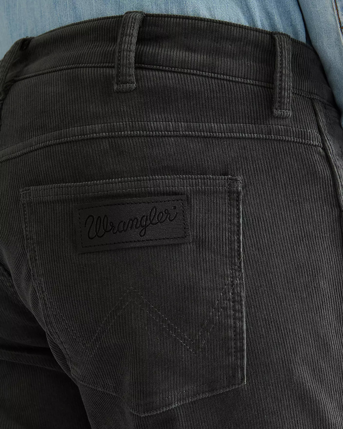 Wrangler Greensboro Regular Fit Mens Cords - Dark Shadow