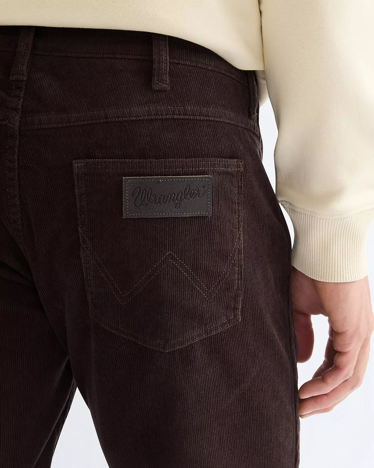 Wrangler Greensboro Regular Fit Mens Cords - Chocolate Torte