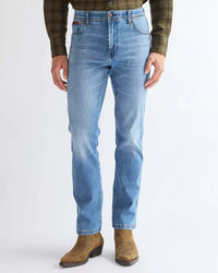 Wrangler Texas Stretch Authentic Straight Mens Jeans - Texas Sky | Wrangler Jeans | Jeanstore