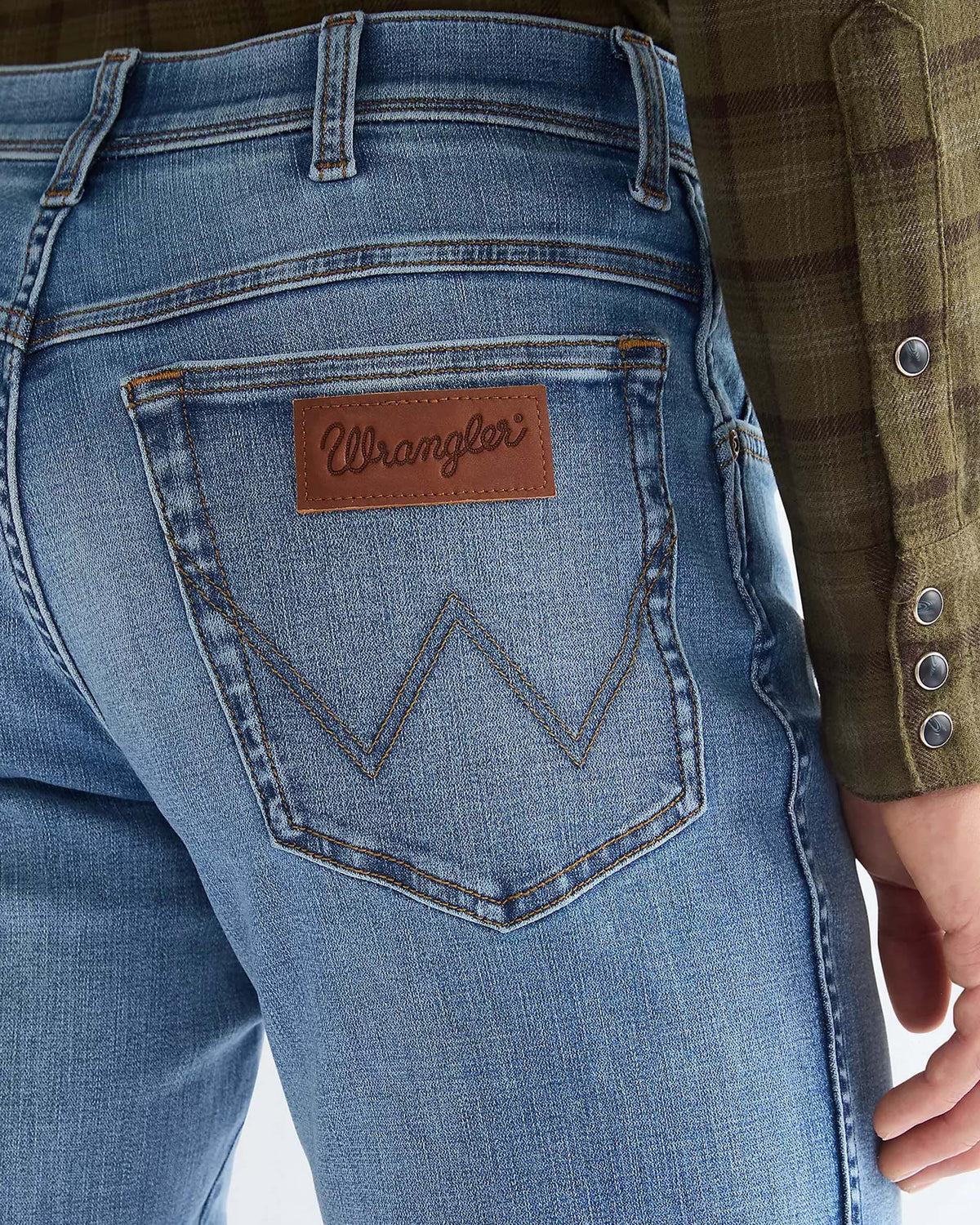 Wrangler Texas Stretch Authentic Straight Mens Jeans - Texas Sky | Wrangler Jeans | Jeanstore
