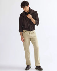 Wrangler Texas Stretch Authentic Straight Brushed Cotton Mens Trousers - Twill