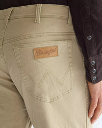 Wrangler Texas Stretch Authentic Straight Brushed Cotton Mens Trousers - Twill