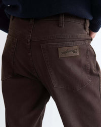 Wrangler Texas Stretch Authentic Straight Mens Trousers - Chocolate Torte | Wrangler Chinos & Trousers | Jeanstore