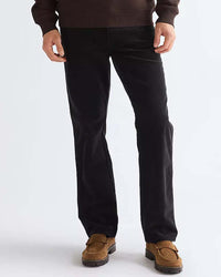 Wrangler Texas Stretch Authentic Straight Mens Cords - Jet Black | Wrangler Cords | Jeanstore