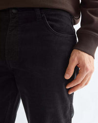 Wrangler Texas Stretch Authentic Straight Mens Cords - Jet Black | Wrangler Cords | Jeanstore