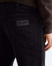 Wrangler Texas Stretch Authentic Straight Mens Cords - Jet Black | Wrangler Cords | Jeanstore