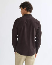 Wrangler Regular Western Corduroy Shirt - Chocolate Torte
