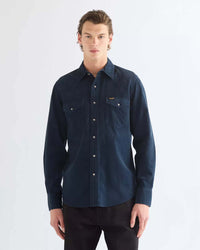 Wrangler Western Corduroy Shirt - Dark Sapphire