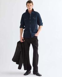 Wrangler Western Corduroy Shirt - Dark Sapphire