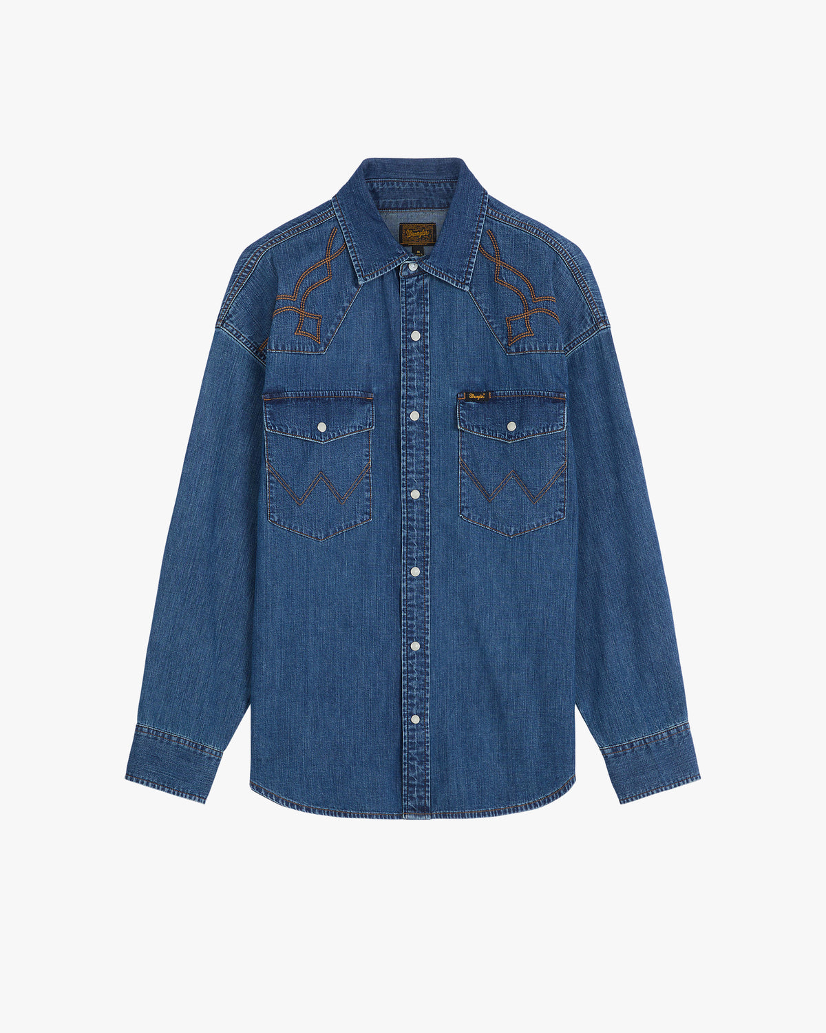 Wrangler Western Denim Shirt - River Rock
