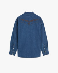 Wrangler Western Denim Shirt - River Rock