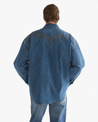 Wrangler Western Denim Shirt - River Rock