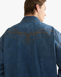 Wrangler Western Denim Shirt - River Rock