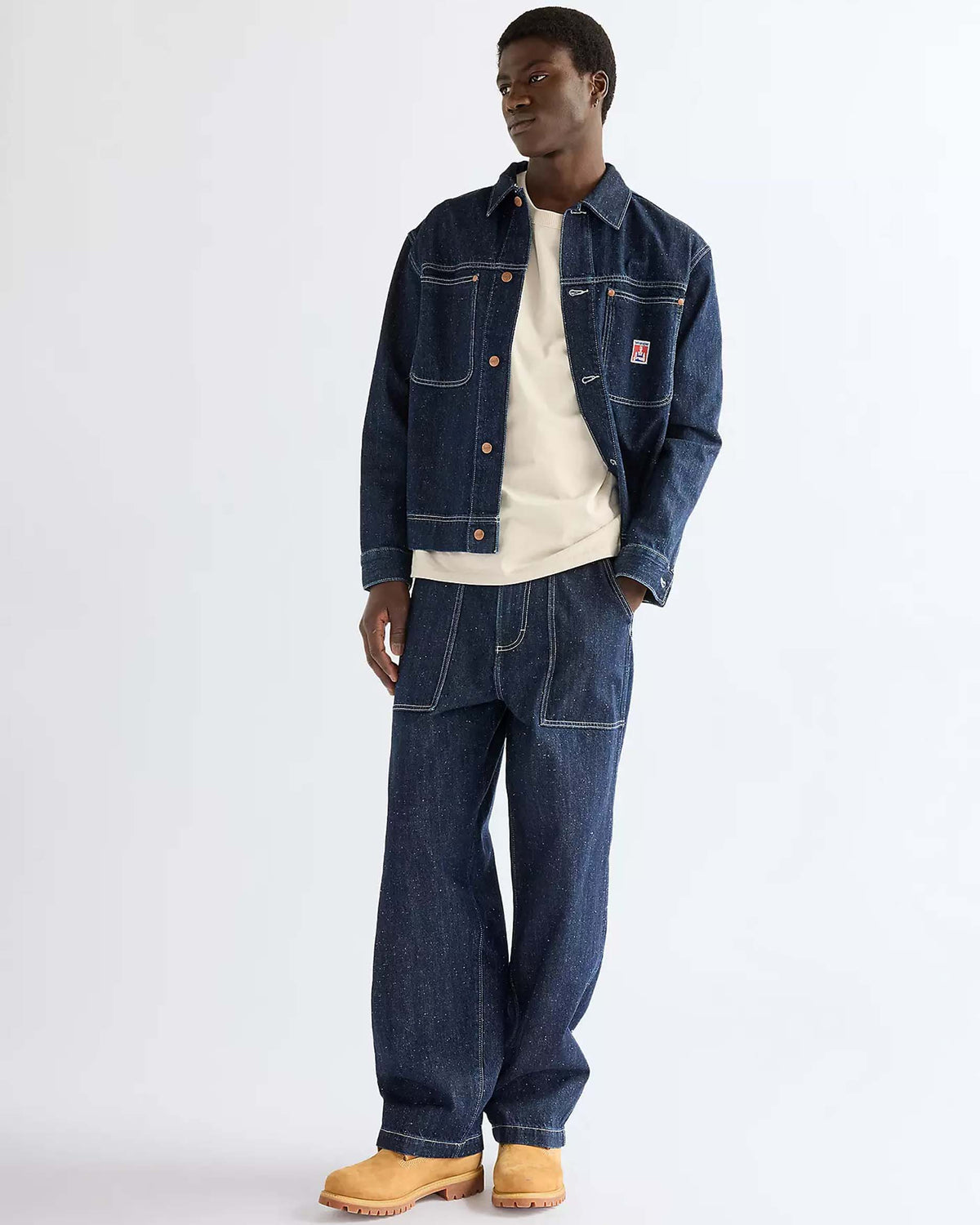Wrangler Relaxed Denim Overshirt - Indigo Nep | Wrangler Jackets & Coats | Jeanstore