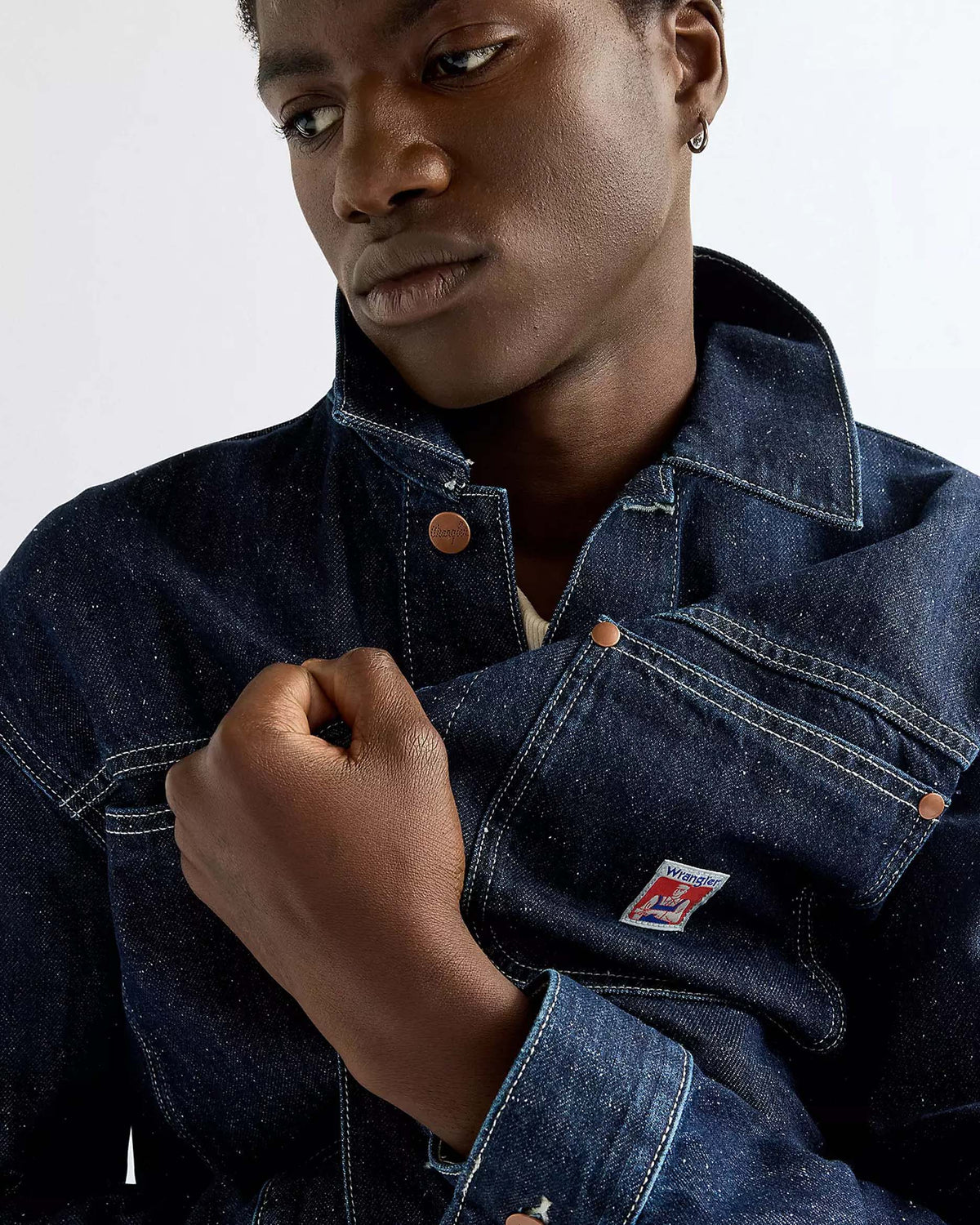 Wrangler Relaxed Denim Overshirt - Indigo Nep | Wrangler Jackets & Coats | Jeanstore