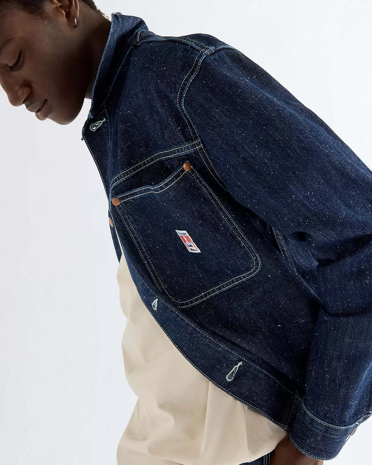 Wrangler Relaxed Denim Overshirt - Indigo Nep | Wrangler Jackets & Coats | Jeanstore