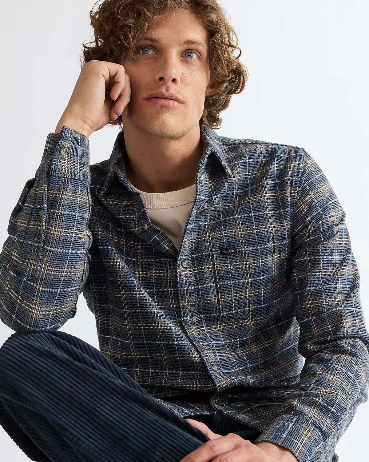 Wrangler 1 Pocket Shirt - Dark Navy | Wrangler Shirts | Jeanstore