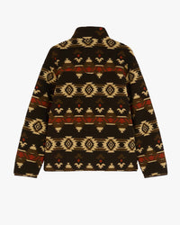Wrangler Sherpa Fleece Jacket - Aztec Chocolate