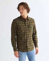 Wrangler Western Shirt - Olive Night