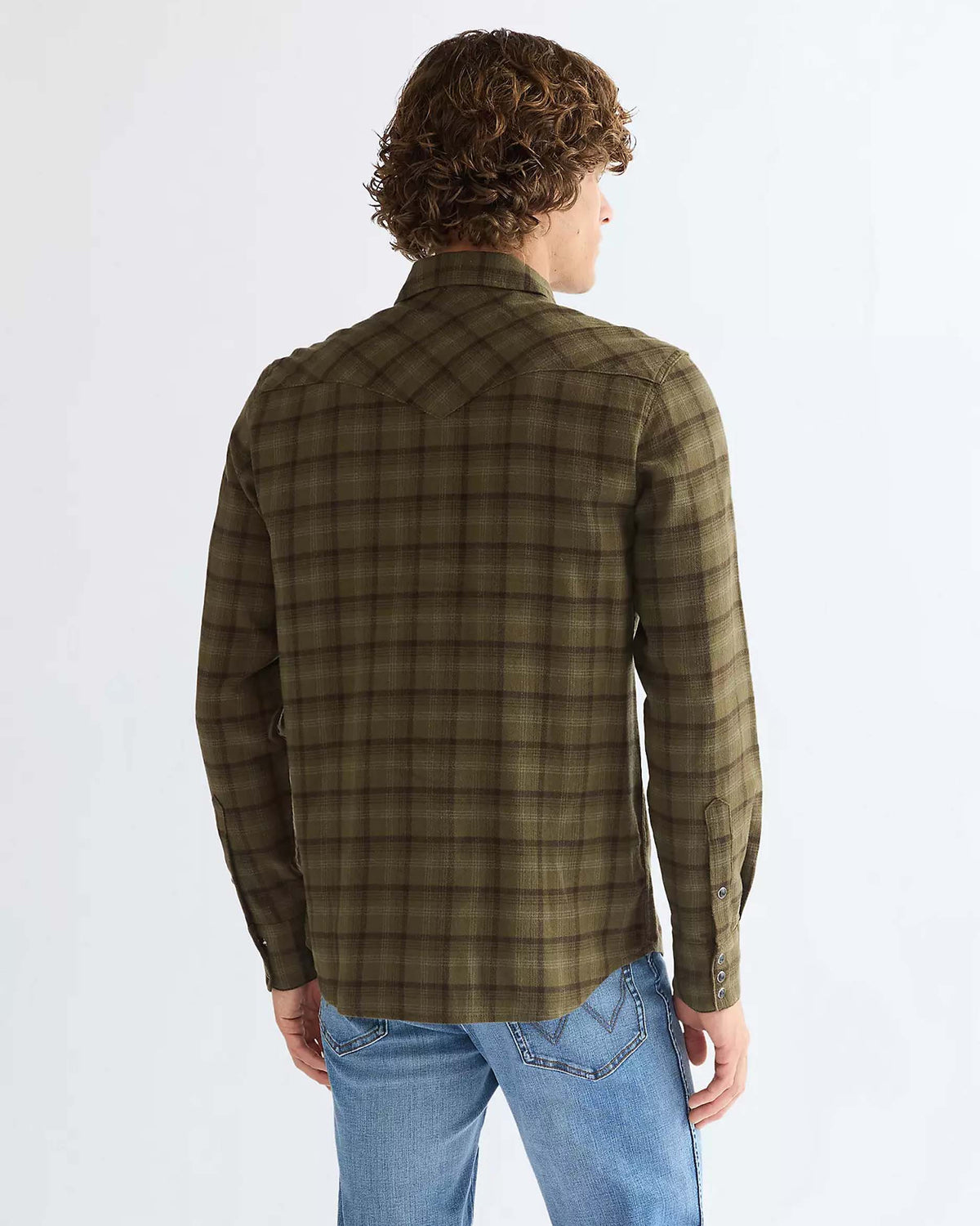 Wrangler Western Shirt - Olive Night