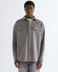 Wrangler Oversized Western Shirt - Black Heather