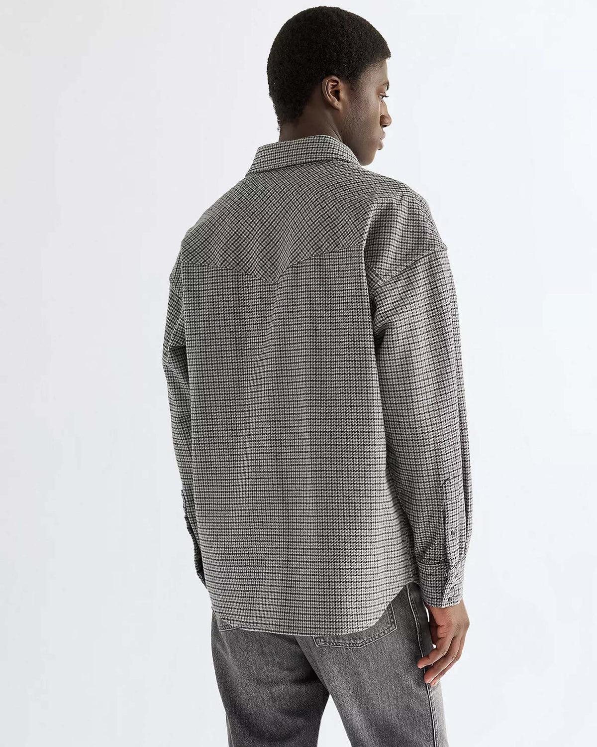 Wrangler Oversized Western Shirt - Black Heather