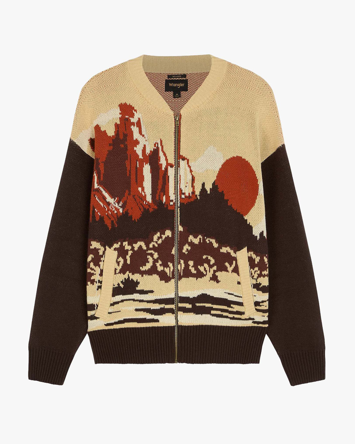 Wrangler Relaxed Full Zip Cardigan - Desert Scenic