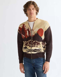 Wrangler Relaxed Full Zip Cardigan - Desert Scenic