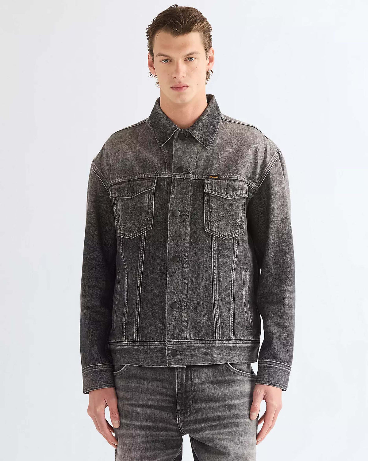 Wrangler Anti Fit Trucker Jacket - Smoky Granite