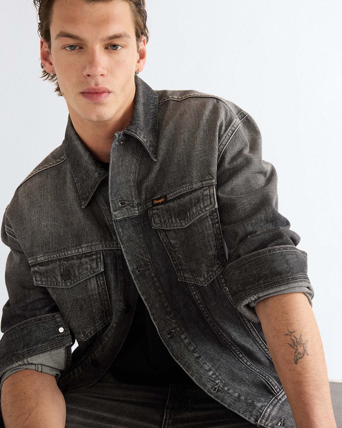 Wrangler Anti Fit Trucker Jacket - Smoky Granite