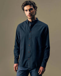 Lee Gold Oxford Button Up Shirt - Rebel Navy