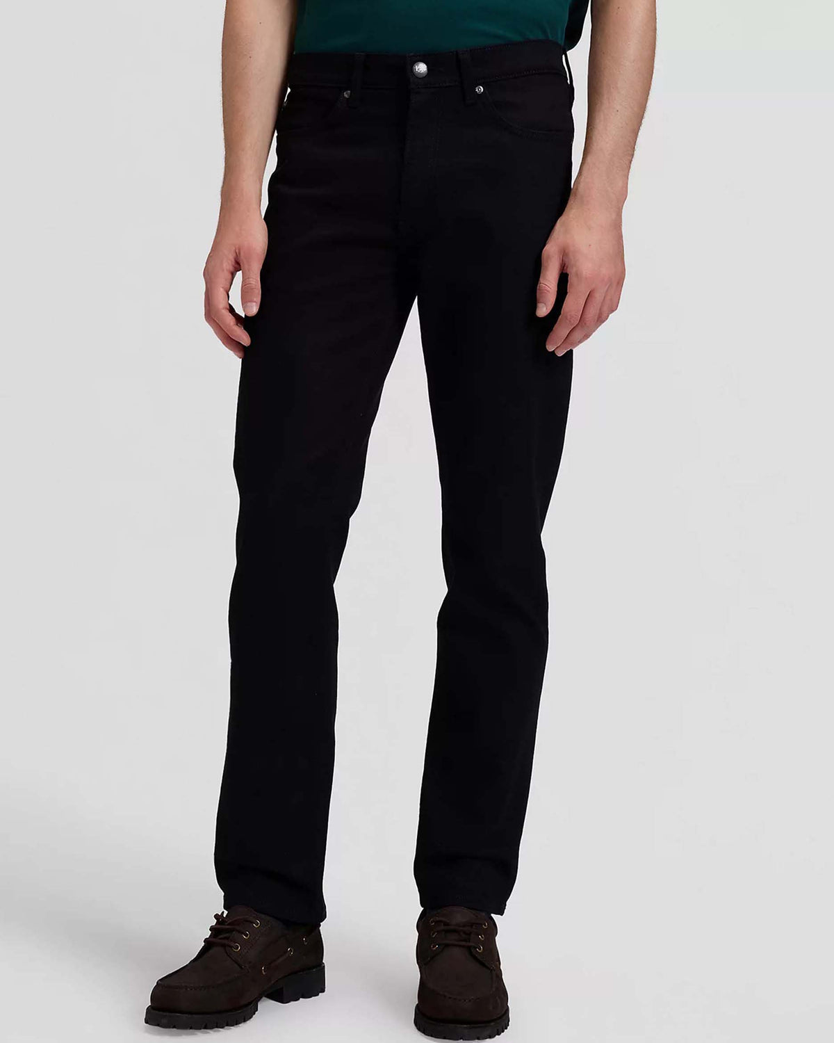 Lee West Relaxed Straight Mens Jeans - Base Black