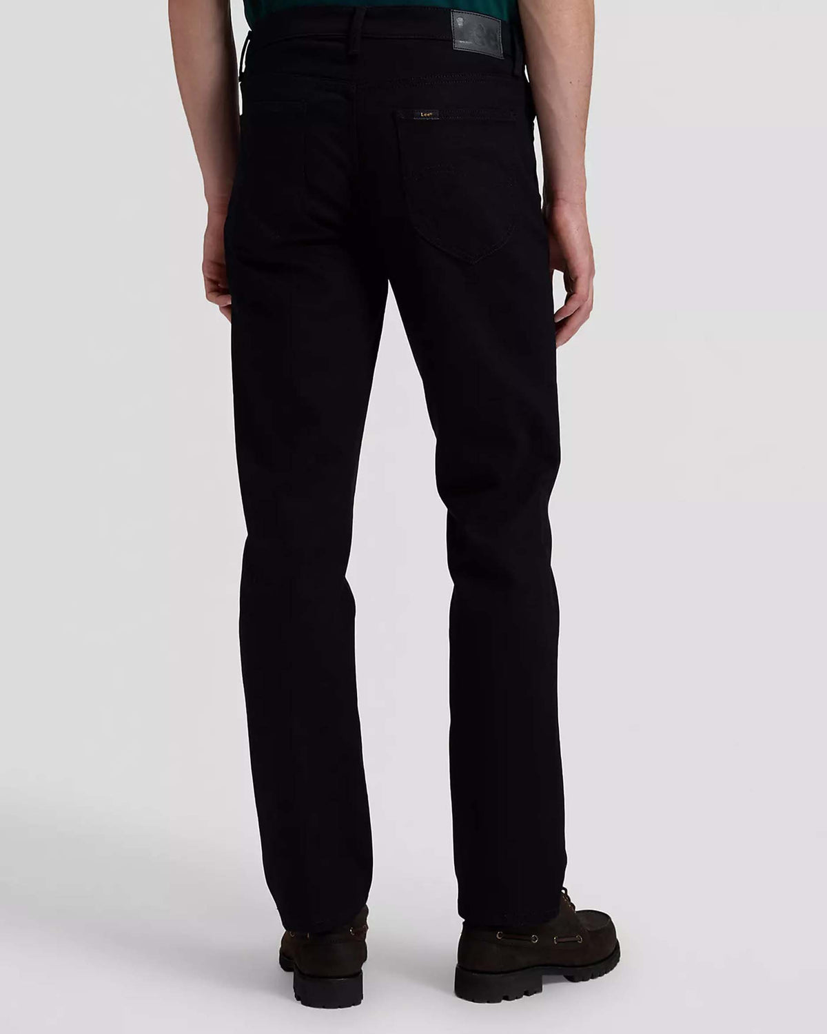 Lee West Relaxed Straight Mens Jeans - Base Black