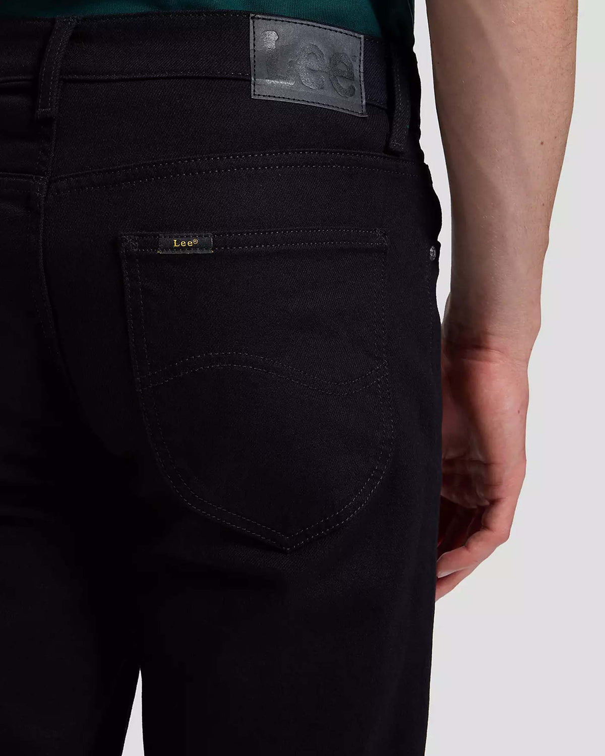 Lee West Relaxed Straight Mens Jeans - Base Black