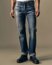 Lee Gold Regular Straight Selvedge Mens Jeans - Gold Rush