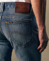 Lee Gold Regular Straight Selvedge Mens Jeans - Gold Rush