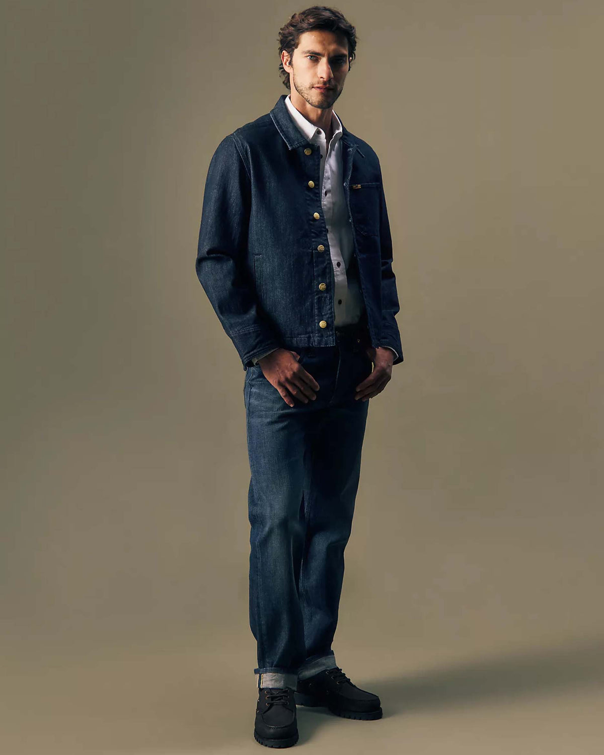 Lee Gold Regular Straight Selvedge Mens Jeans - Golden Age