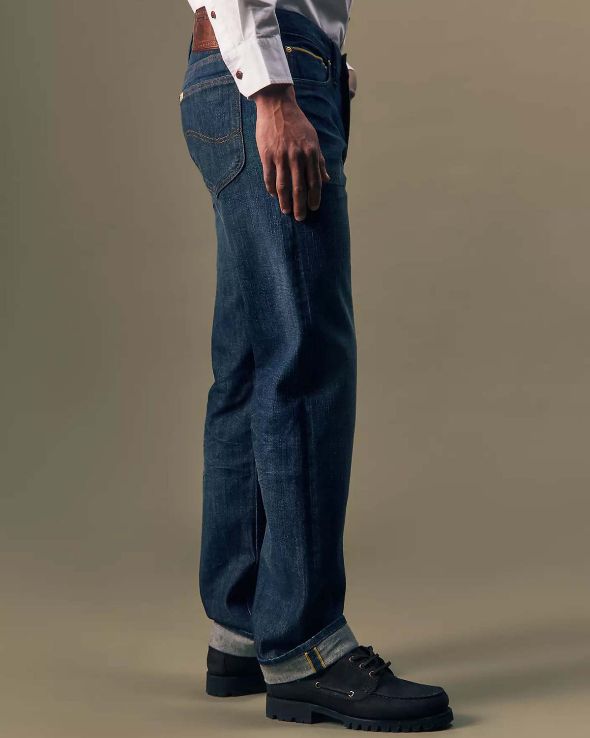 Lee Gold Regular Straight Selvedge Mens Jeans - Golden Age