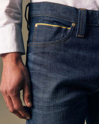 Lee Gold Regular Straight Selvedge Mens Jeans - Golden Age