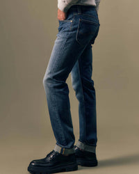 Lee Gold Slim Straight Selvedge Mens Jeans - Golden Hour