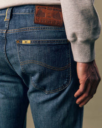 Lee Gold Slim Straight Selvedge Mens Jeans - Golden Hour