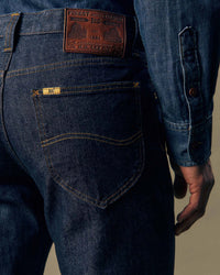 Lee Gold Regular Tapered Mens Jeans - Pure Gold