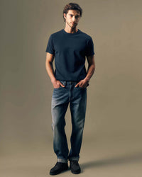 Lee Gold Relaxed Tapered Selvedge Mens Jeans - Golden Hour