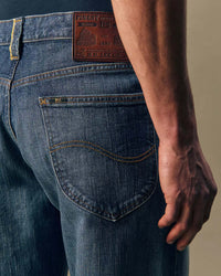 Lee Gold Relaxed Tapered Selvedge Mens Jeans - Golden Hour