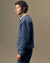 Lee Gold Relaxed Storm Rider Selvedge Denim Jacket - Golden Hour