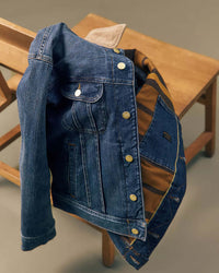 Lee Gold Relaxed Storm Rider Selvedge Denim Jacket - Golden Hour