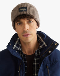 Wrangler Ribbed Wool Beanie - Oat | Wrangler Hats | Jeanstore