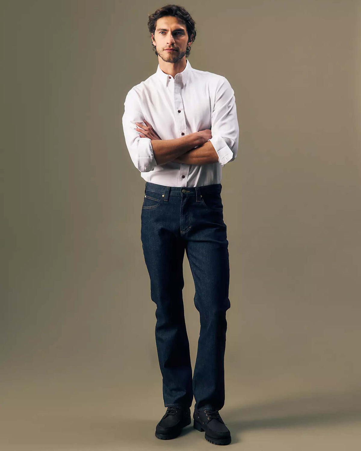 Lee Gold Regular Straight Mens Jeans - Pure Gold